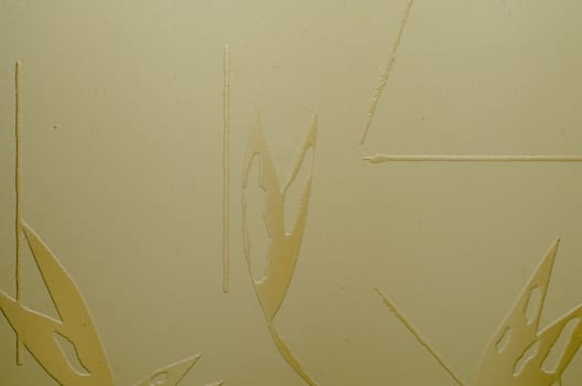 beige abstract drawing closeup