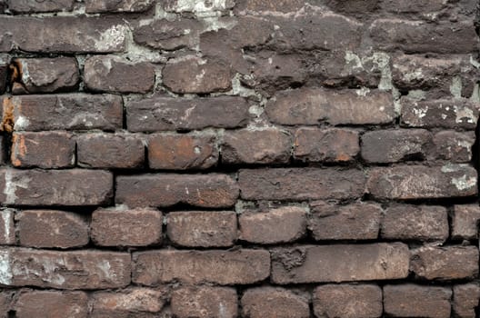 texture of the old shabby dirty brick wall