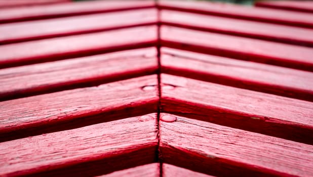 texture wooden boards painted red paint close-up