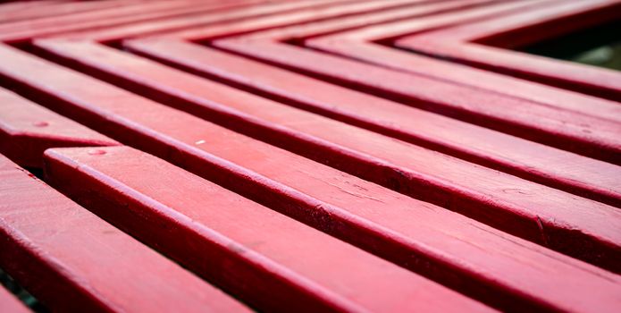 texture wooden boards painted red paint close-up