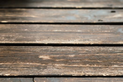 texture of a wooden surface in perspective close-up