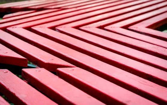 texture wooden boards painted red paint close-up