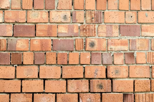texture of an old orange brick wall