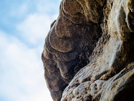 texture of volcanic stone