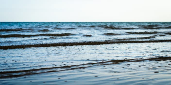 small waves on the sea surface