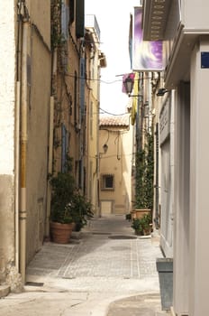 Old streets and buildings in St. Tropez