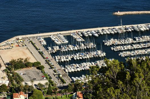 Bay of Monaco and Monte Carlo.Yachts and Ships