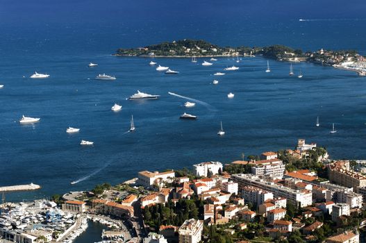 Bay of Monaco and Monte Carlo.Yachts and Ships