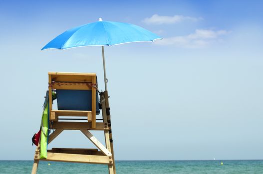 lifeguard off duty, tower observation.