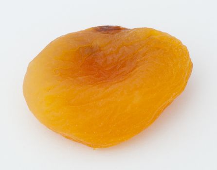 Dried apricot on a white background