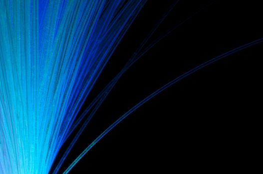 Blue colors optical fibers