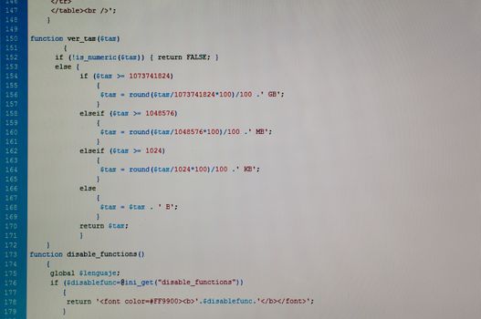Php code web programming