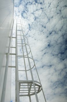 Ladder to the sky. Concept of success