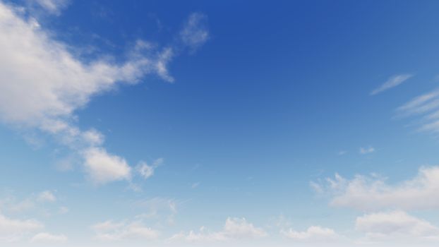 Cloudy blue sky abstract background, blue sky background with tiny clouds, 3d rendering

