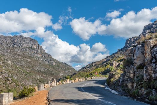 View of the historic Bains Kloof Pass in the Western Cape Province