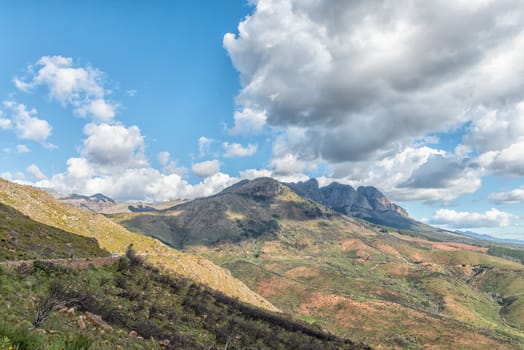 View of the historic Bains Kloof Pass in the Western Cape Province