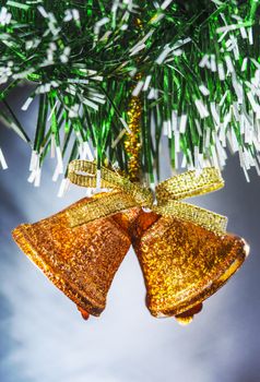 Picture of Christmas decorations on the Christmas tree. Picture perfect for a Christmas card or background.