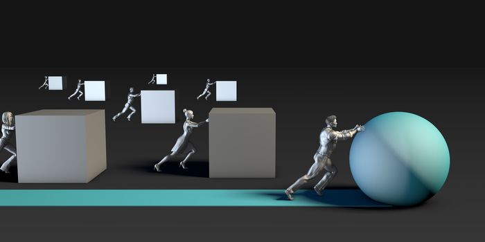 Achieve Success in the Technology Industry as Business Concept