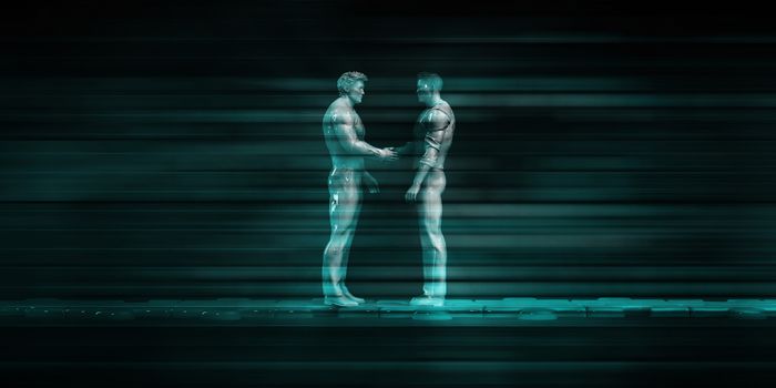 Business Handshake Abstract Background for Trust as Concept