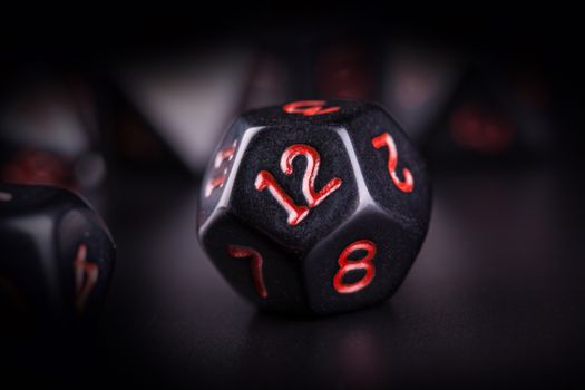 Set of polyhedra dice for role playing games