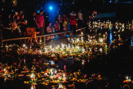 Loi Krathong festival, Loy Krathong Day is one of the most popular festivals of Thailand celebrated annually on the Full-Moon Day of the Twelfth Lunar Month.