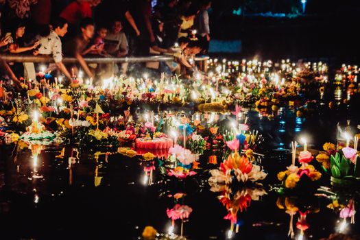 Loi Krathong festival, Loy Krathong Day is one of the most popular festivals of Thailand celebrated annually on the Full-Moon Day of the Twelfth Lunar Month.