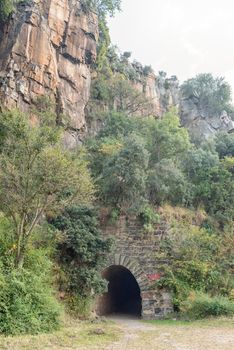 The eastern side of the historic railroad tunnel at Waterval Boven in Mpumalanga