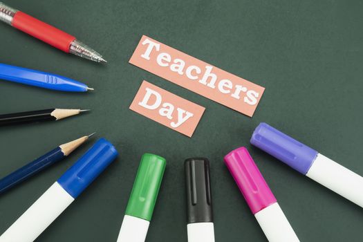 World Teachers' Day background - 5 October Unesco World Teachers's Day celebration concept