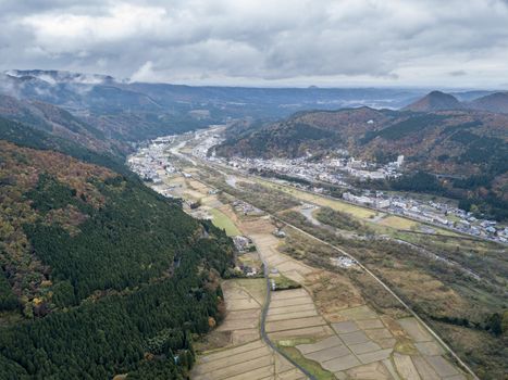 The colourful leaves in Autumn at Naruko Gorge, Osaki, Miyagi, Japan.