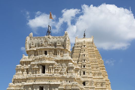 Temple tower of Virupaksha temple at Hampi