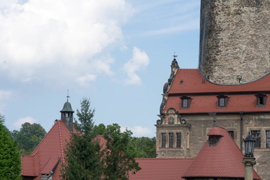 Czocha Castle - a defensive border castle located in the town of Sucha (Czocha), Leśna commune, at the Leśniański Lagoon in Kwisa in the Polish part of Upper Lusatia. The original name was probably Czajków (1329: castrum Caychow), before 1945 Tzschoch.