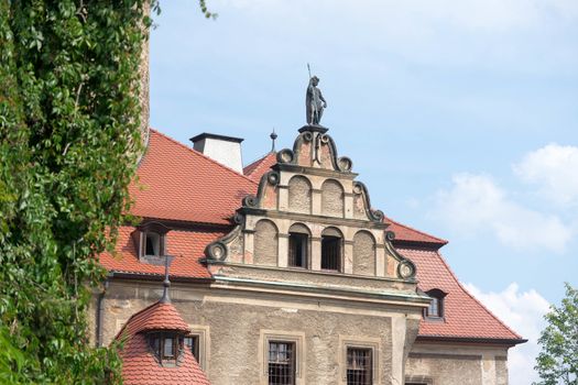 Czocha Castle - a defensive border castle located in the town of Sucha (Czocha), Leśna commune, at the Leśniański Lagoon in Kwisa in the Polish part of Upper Lusatia. The original name was probably Czajków (1329: castrum Caychow), before 1945 Tzschoch.