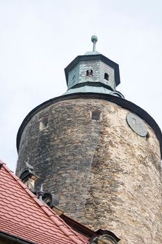 Czocha Castle - a defensive border castle located in the town of Sucha (Czocha), Leśna commune, at the Leśniański Lagoon on Kwisa in the Polish part of Upper Lusatia. The original name was probably Czajków (1329: castrum Caychow), before 1945 Tzschoch.