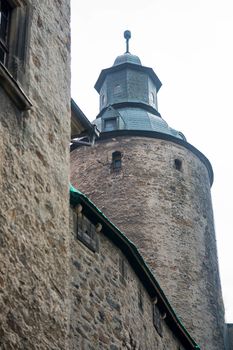 Czocha Castle - a defensive border castle located in the town of Sucha (Czocha), Leśna commune, at the Leśniański Lagoon on Kwisa in the Polish part of Upper Lusatia. The original name was probably Czajków (1329: castrum Caychow), before 1945 Tzschoch.