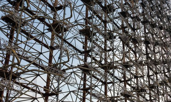 background pattern secret army soviet radar in Chernobyl Ukraine