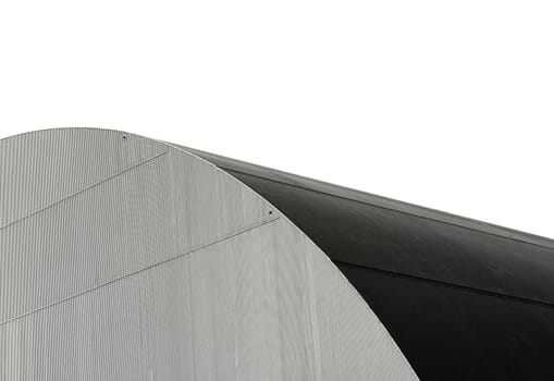 black and white abstract architecture background modern dome industrial building