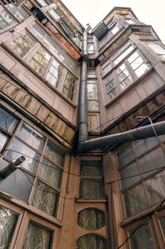 old tall mansion in Tbilisi Georgia