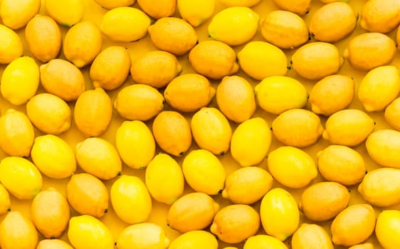 fruit pattern ripe yellow lemons close up