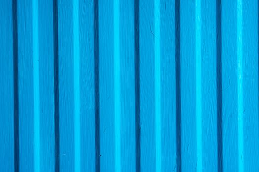 Blue painted metal sheet texture background, top view
