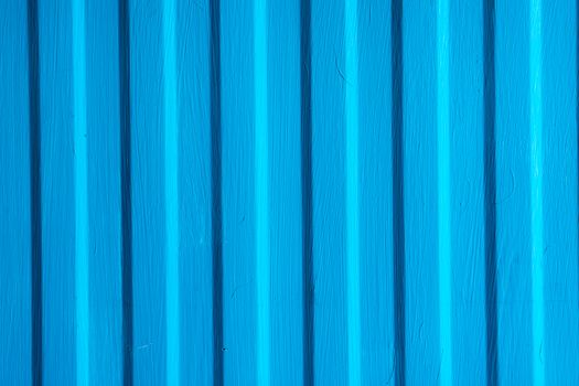 Blue painted metal sheet texture background, top view