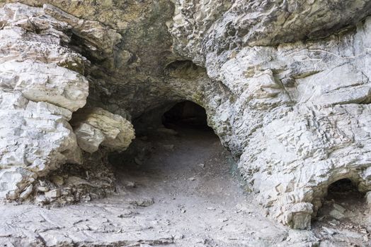 Akhshtyrskaya cave is a landmark near the city of Sochi, Russia. 27 October 2019.