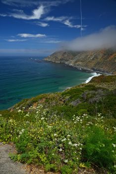 a view of california coast highway