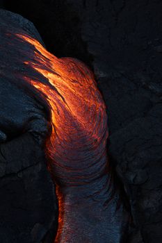 lava flow in hawaii