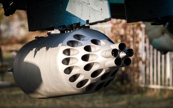 rocket launcher weapon military army helicopter fighter close up