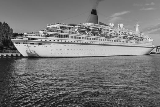 International Enchantment of the Seas cruise ship docked in Gdansk, Poland