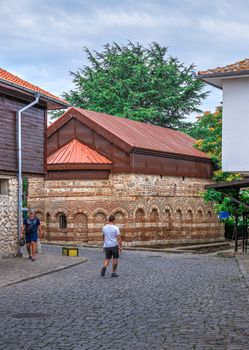 Nessebar, Bulgaria – 07.10.2019. Streets of the old town of Nessebar on a  summer evening