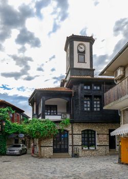 Nessebar, Bulgaria – 07.10.2019. Streets of the old town of Nessebar on a  summer evening