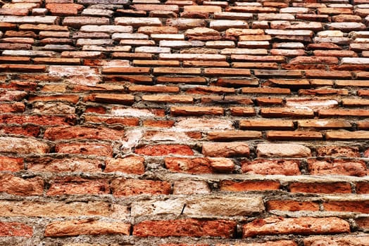 Close up photo Red brick wall. Grunge brick wall texture for your background.