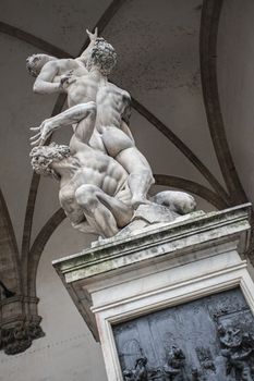 Michelangelo Statue in Florence in Piazza della Signoria