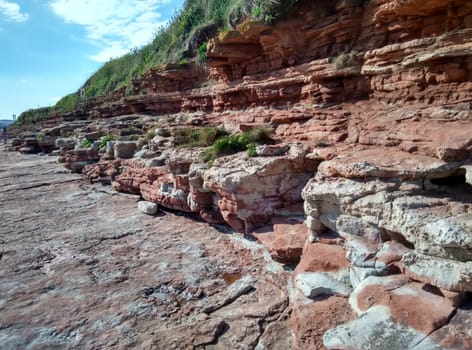 a rock formation at Scottish coastline